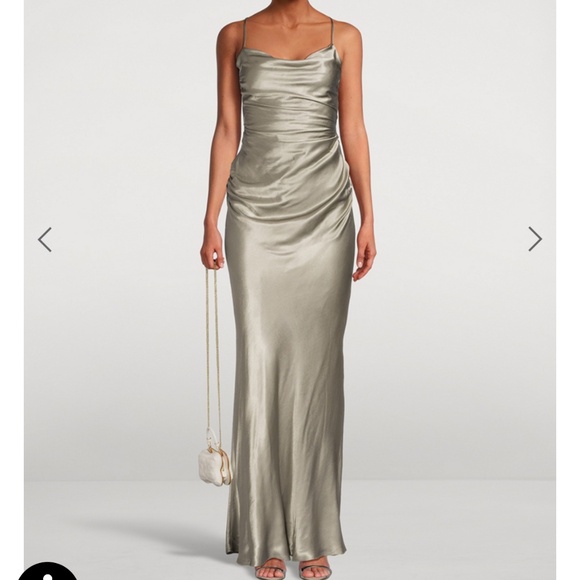 Shona Joy La Lune Lace Back Dress (Sage) - Picture 1 of 2